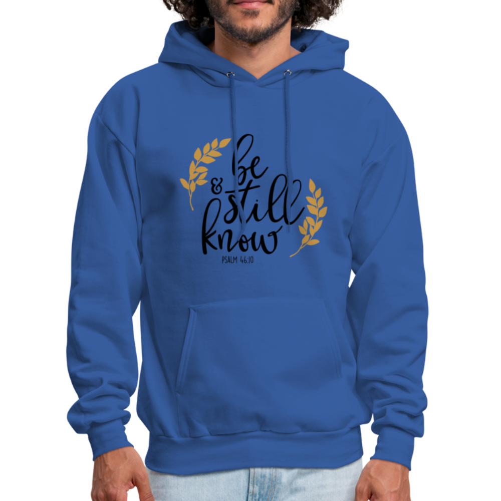 Be Still And Know - Men's Hoodie - royal blue