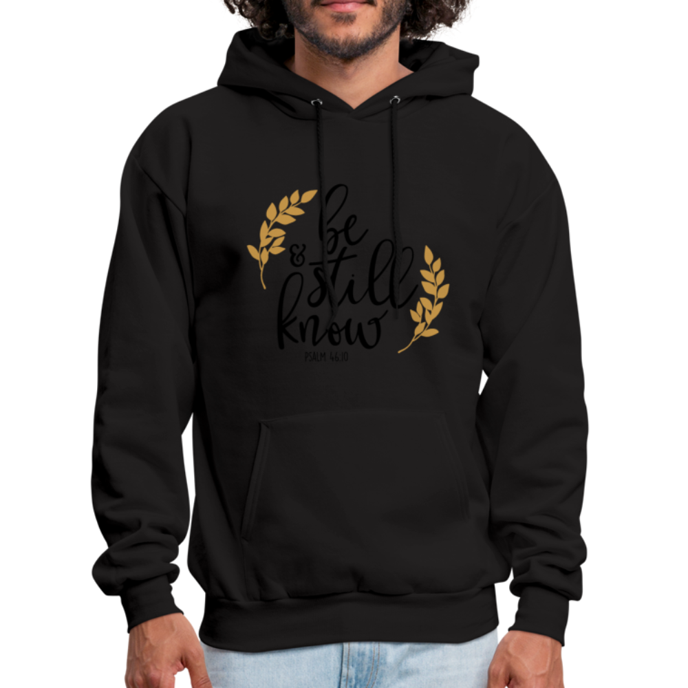 Be Still And Know - Men's Hoodie - black