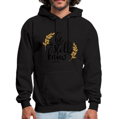 Be Still And Know - Men's Hoodie - black