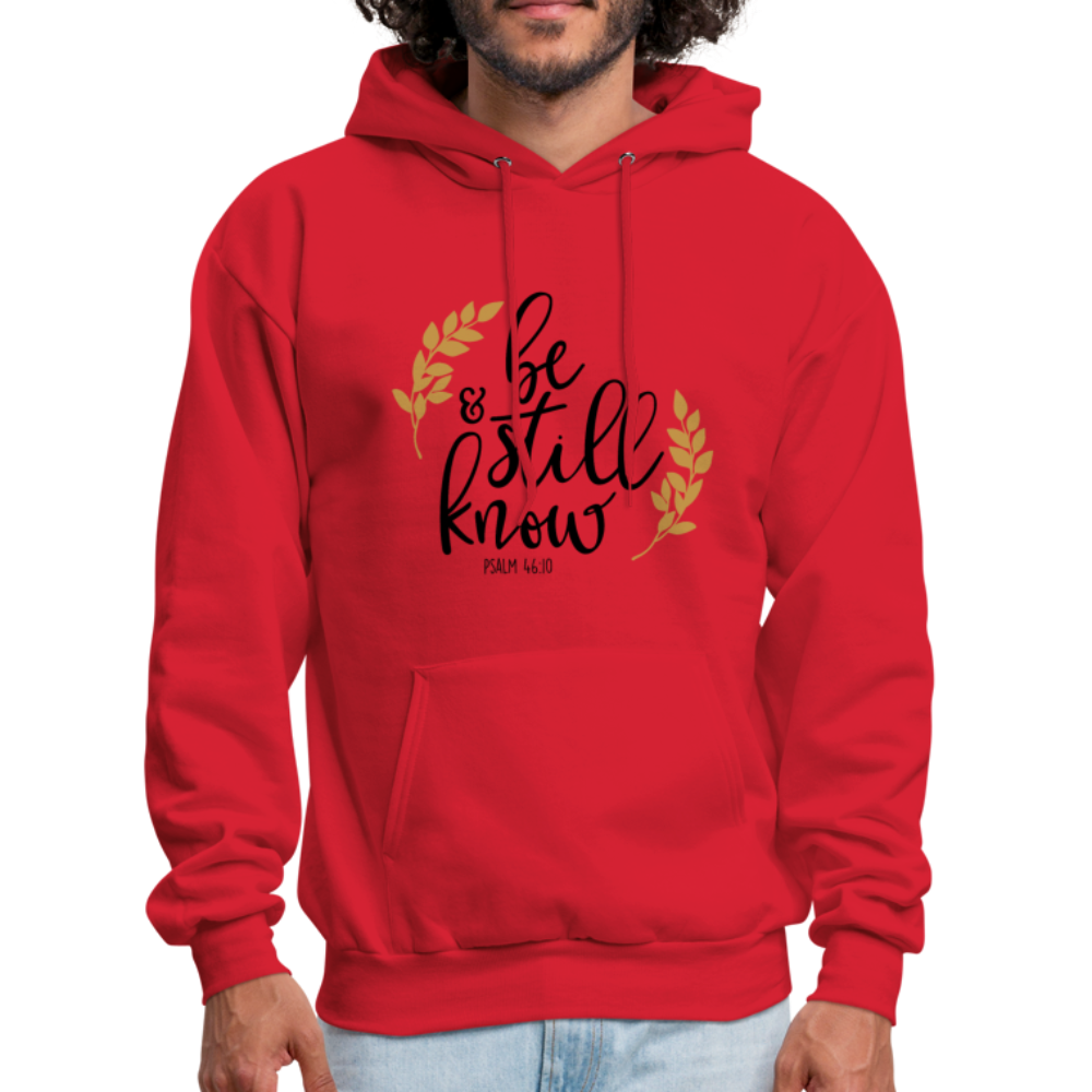Be Still And Know - Men's Hoodie - red