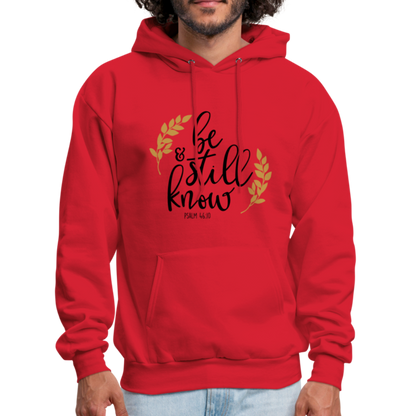Be Still And Know - Men's Hoodie - red