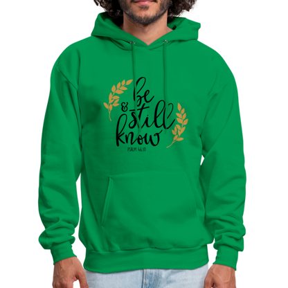 Be Still And Know - Men's Hoodie - kelly green