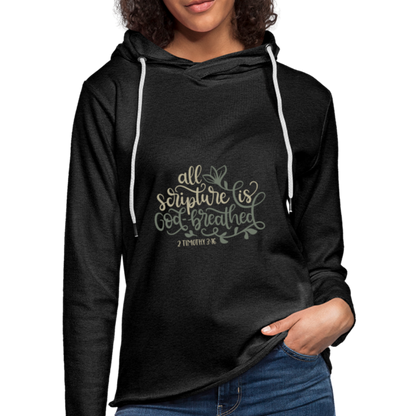 2 Timothy 3:16 - Lightweight Terry Hoodie - charcoal gray