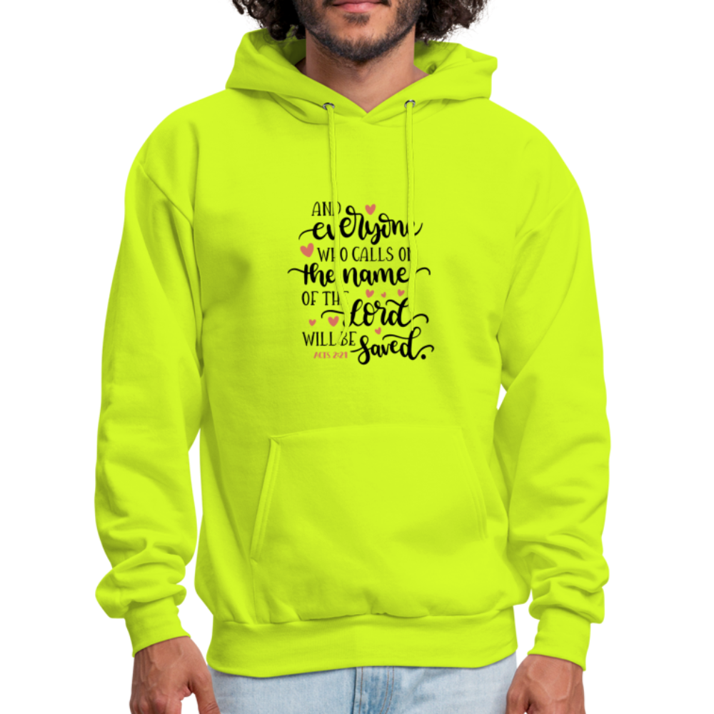 Acts 2:21 - Men's Hoodie - safety green