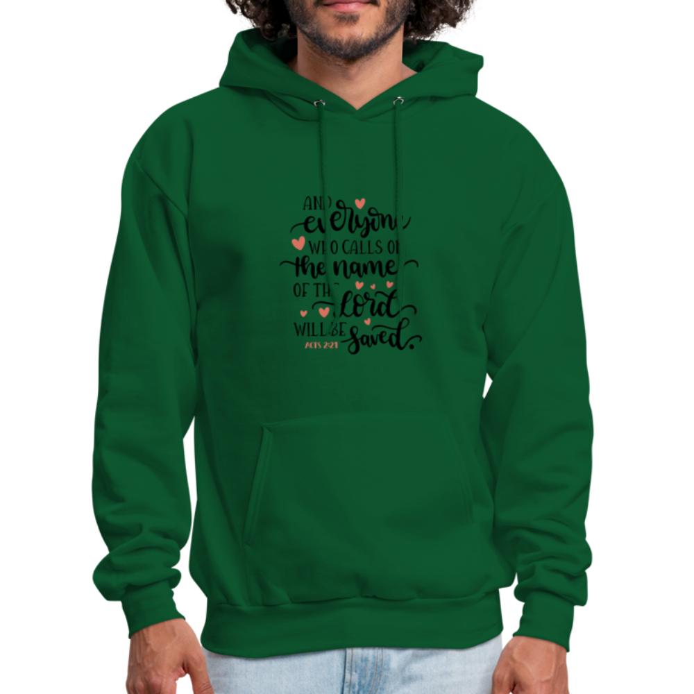 Acts 2:21 - Men's Hoodie - forest green