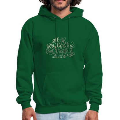 2 Timothy 3:16 - Men's Hoodie - forest green