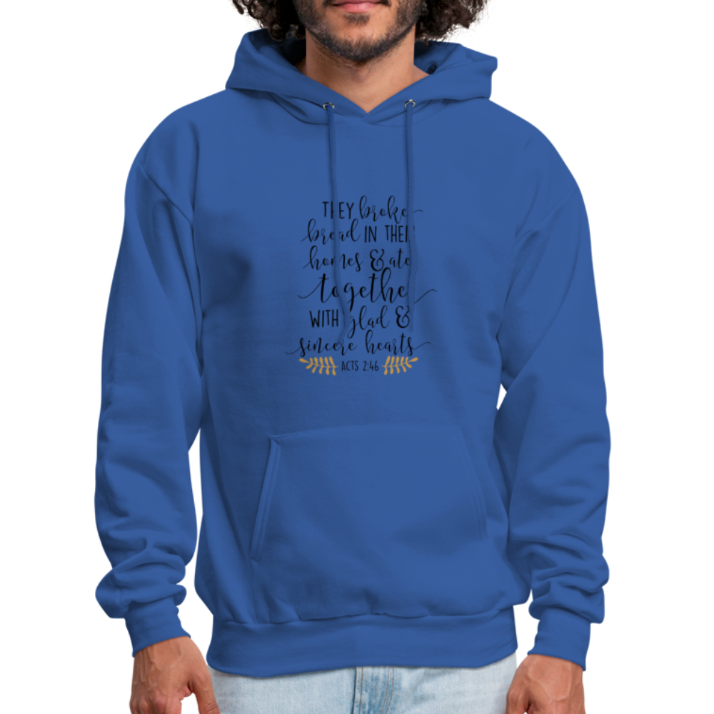 Acts 2:46 - Men's Hoodie - royal blue