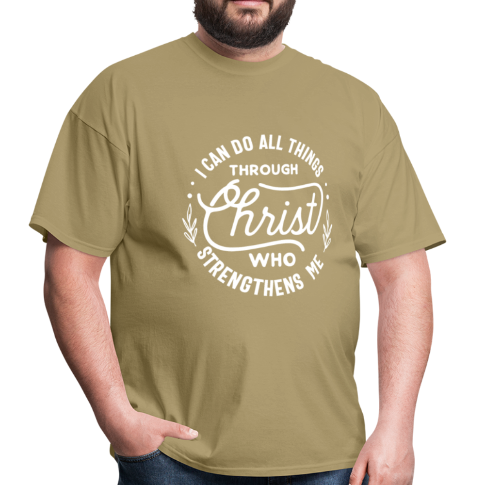 Through Christ - Men's Classic T-Shirt - khaki