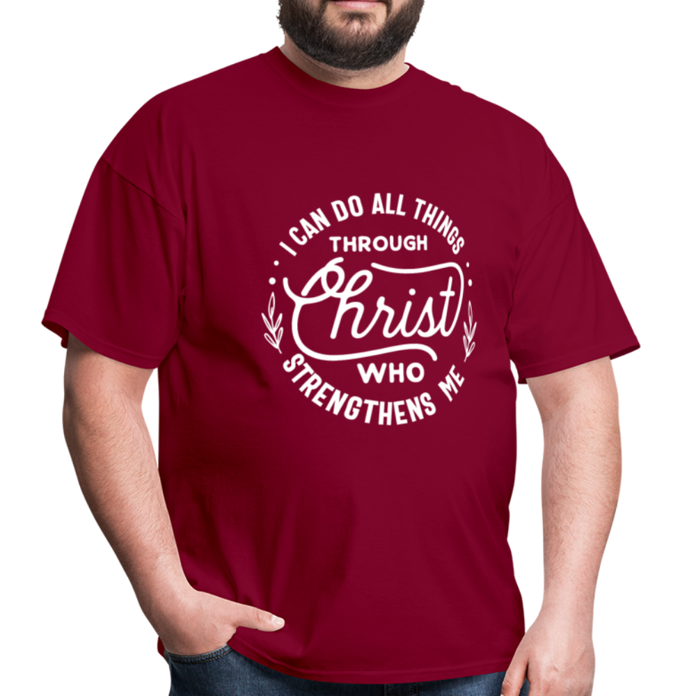 Through Christ - Men's Classic T-Shirt - burgundy