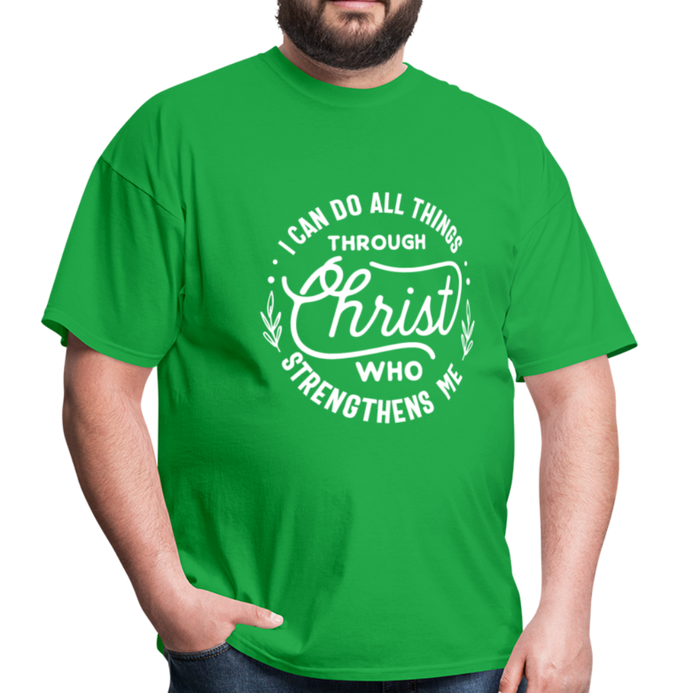Through Christ - Men's Classic T-Shirt - bright green