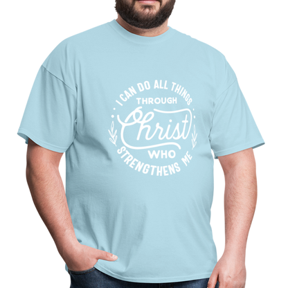 Through Christ - Men's Classic T-Shirt - powder blue