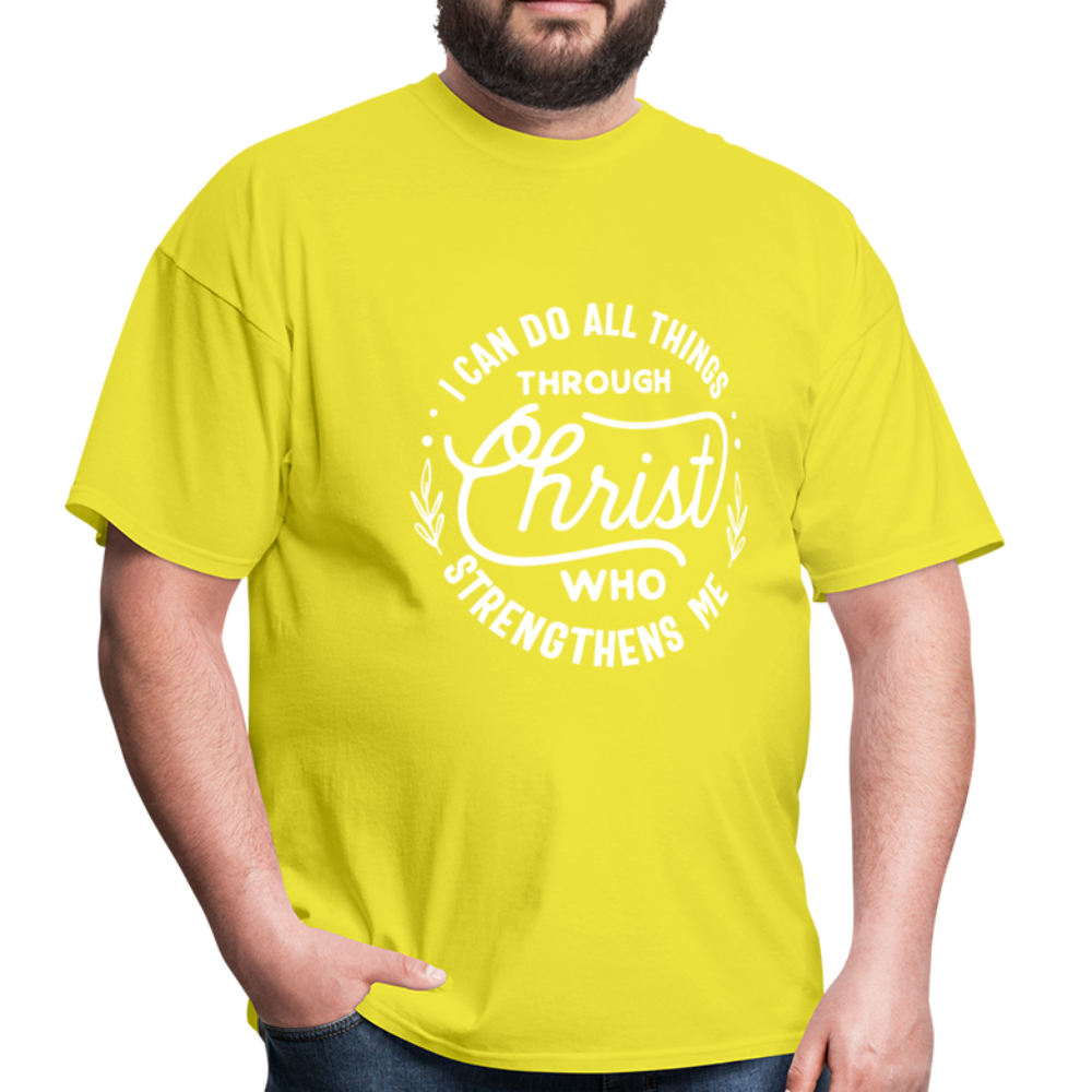 Through Christ - Men's Classic T-Shirt - yellow
