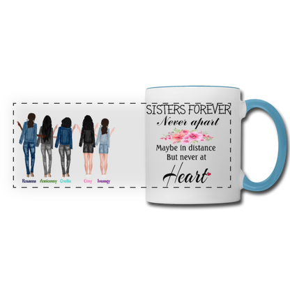 Eimy's Sister-In-Law Panoramic Mug - white/light blue